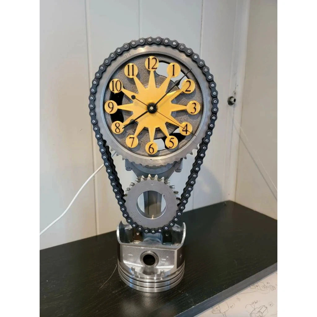 Chevrolet Big Block Engine Industrial Clock