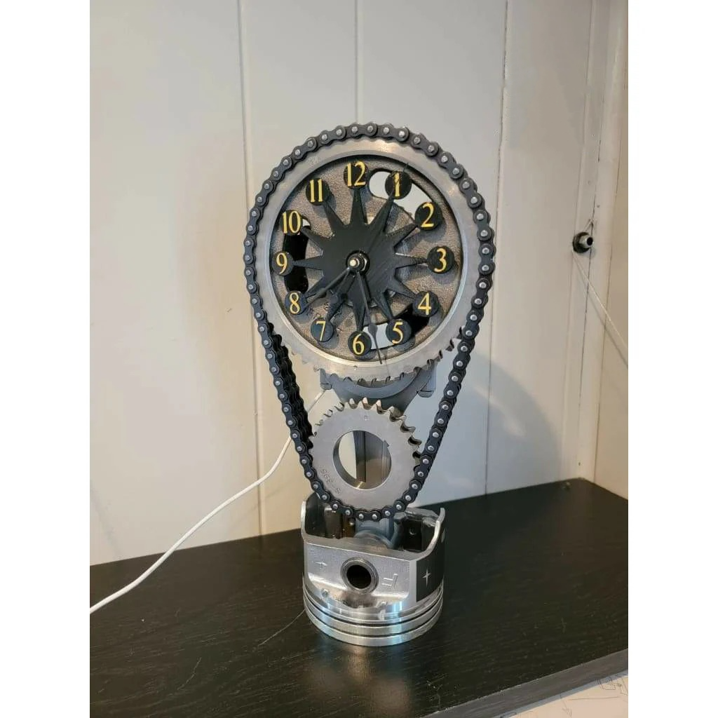 Chevrolet Big Block Engine Industrial Clock