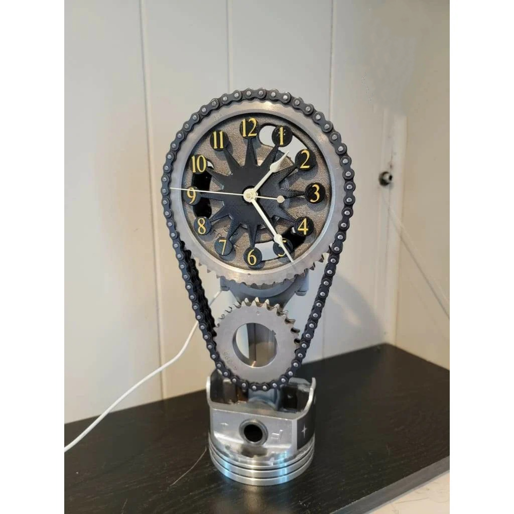 Chevrolet Big Block Engine Industrial Clock